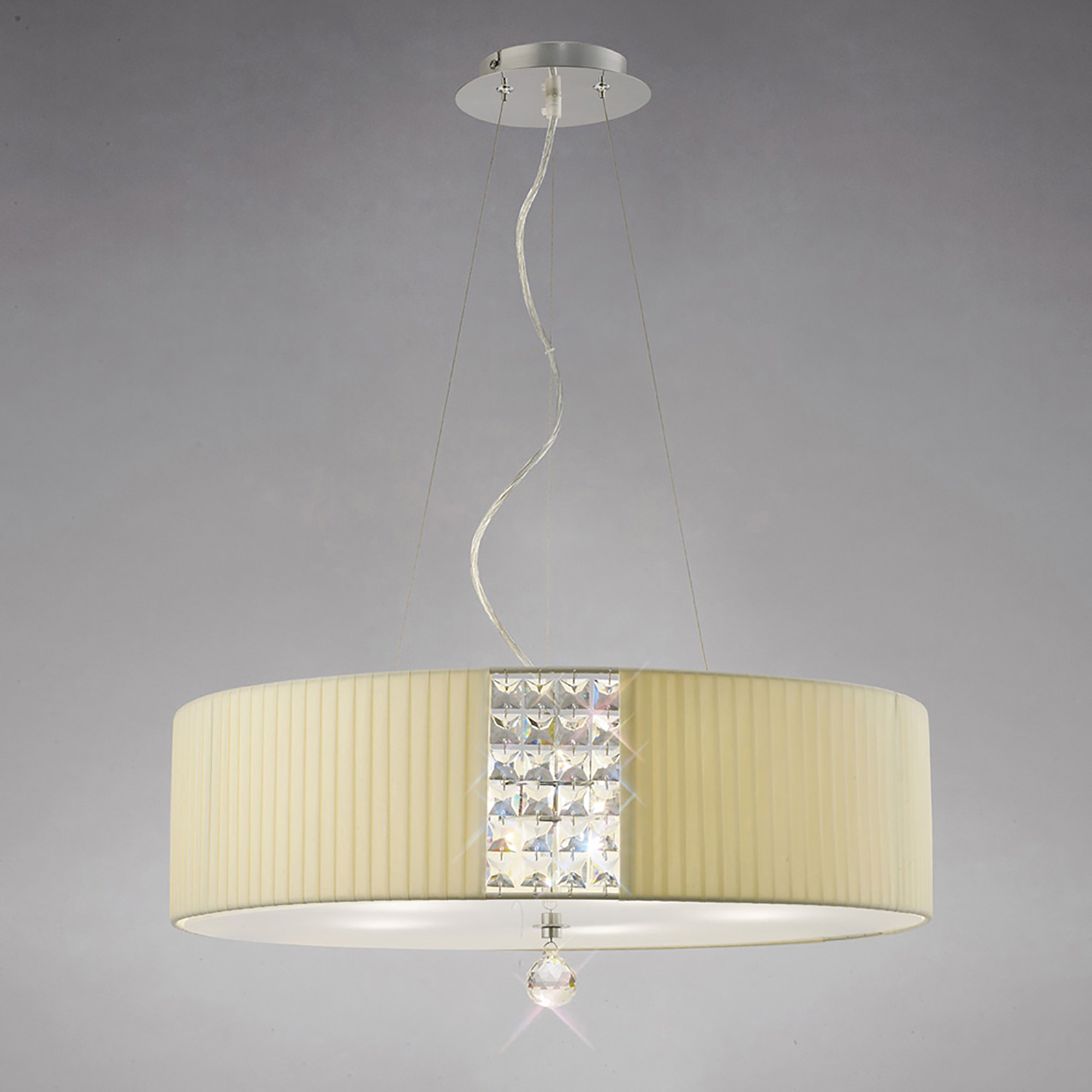 Evelyn Crystal Ceiling Lights Diyas Linear Crystal Fittings